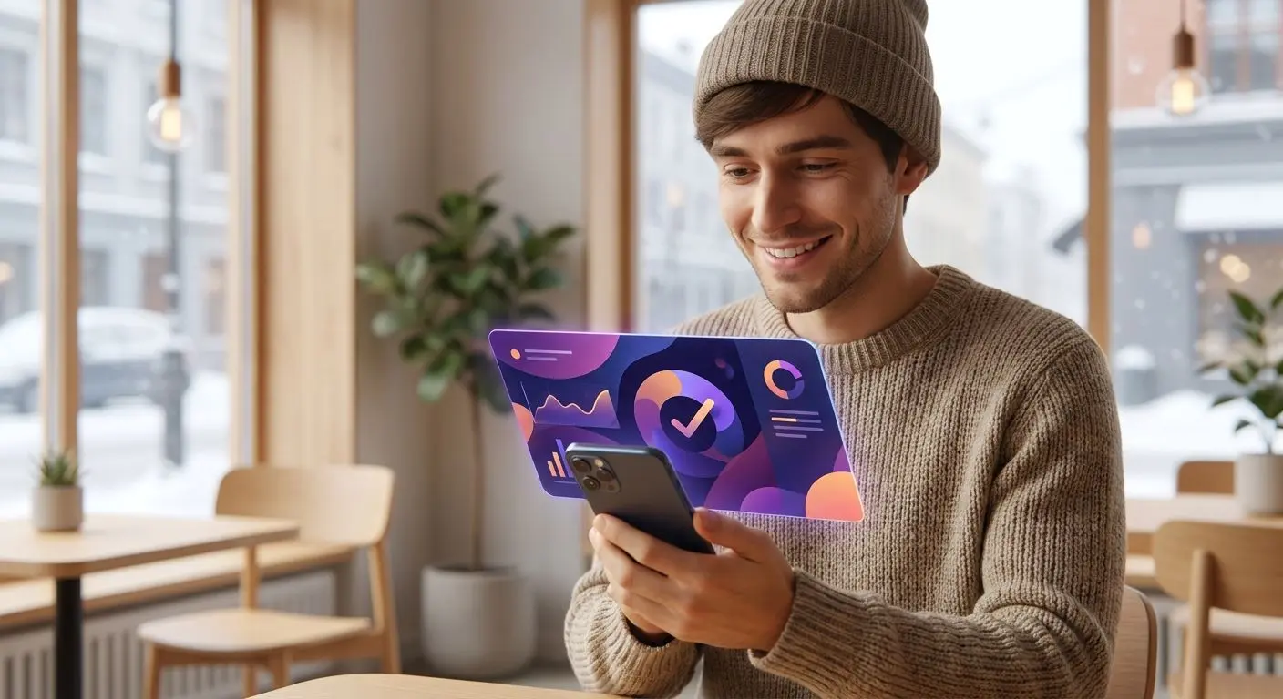 Spelare ser bekräftelse på smidig uttagsprocess i mobilen
