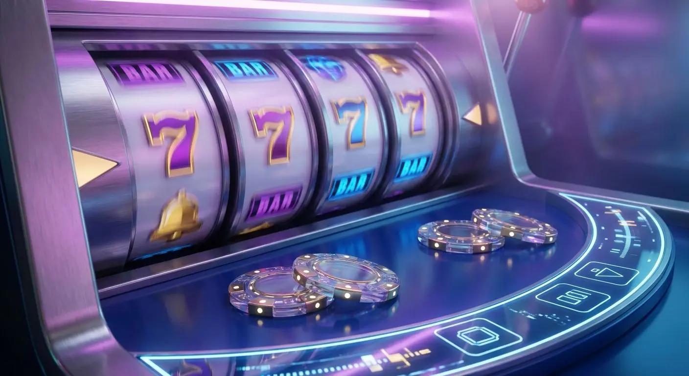 Färgglada slot-hjul och marker som visar high roller slots med höga insatser