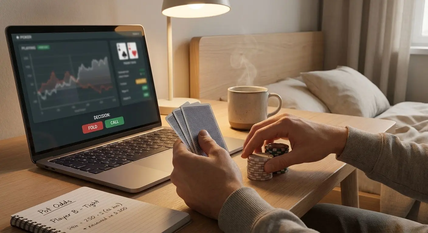 Strategiskt tänkande vid online pokerbord